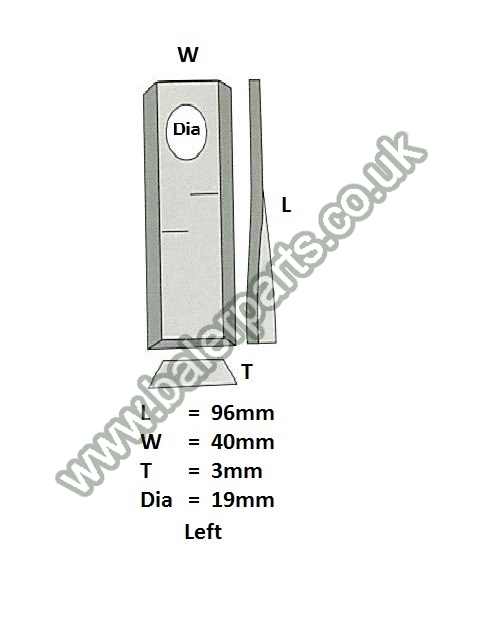Mower Blade_x000D_n_x000D_nEquivalent to OEM:  16502727 06561547_x000D_n_x000D_nSpare part will fit - Various