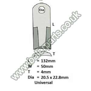Mower Blade_x000D_n_x000D_nEquivalent to OEM:  16530208_x000D_n_x000D_nSpare part will fit - Various