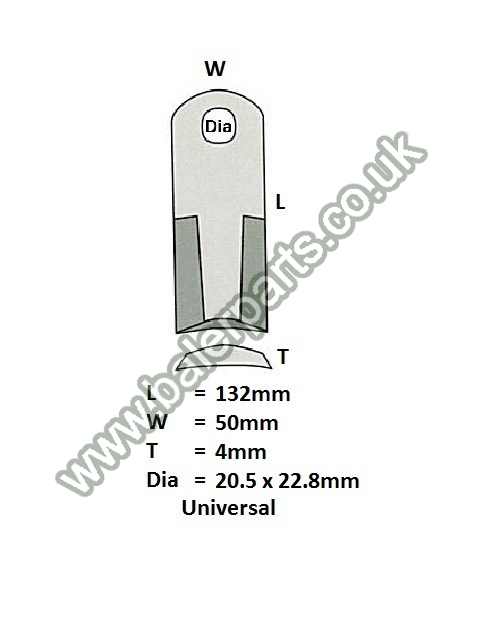 Mower Blade_x000D_n_x000D_nEquivalent to OEM:  16530208_x000D_n_x000D_nSpare part will fit - Various