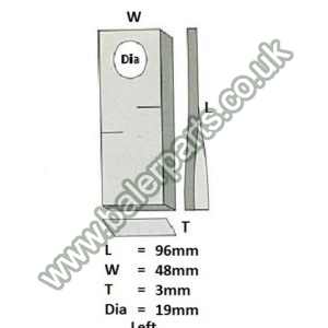 Mower Blade_x000D_n_x000D_nEquivalent to OEM: 434980_x000D_n_x000D_nSpare part will fit - Various