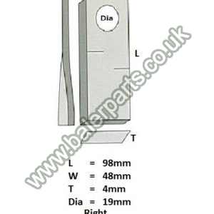 Mower Blade (box of 25)_x000D_n_x000D_nEquivalent to OEM:  434982_x000D_n_x000D_nSpare part will fit - Various