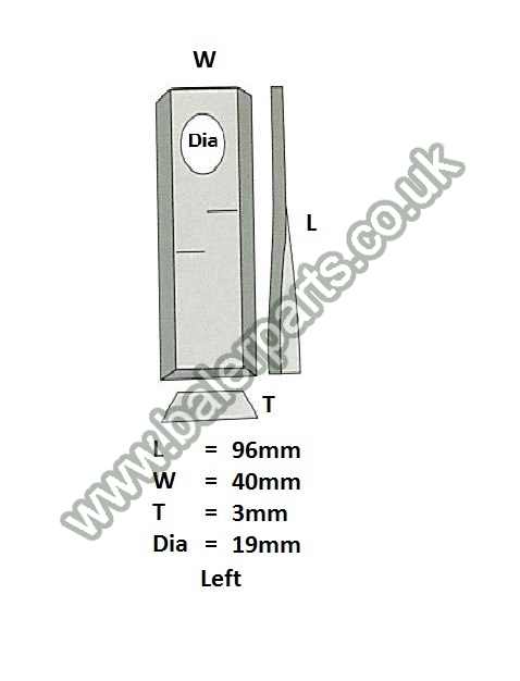 Mower Blade_x000D_n_x000D_nEquivalent to OEM: 434998 434996_x000D_n_x000D_nSpare part will fit - Various