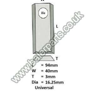 Mower Blade_x000D_n_x000D_nEquivalent to OEM: 56150000 274230 549757_x000D_n_x000D_nSpare part will fit - Various