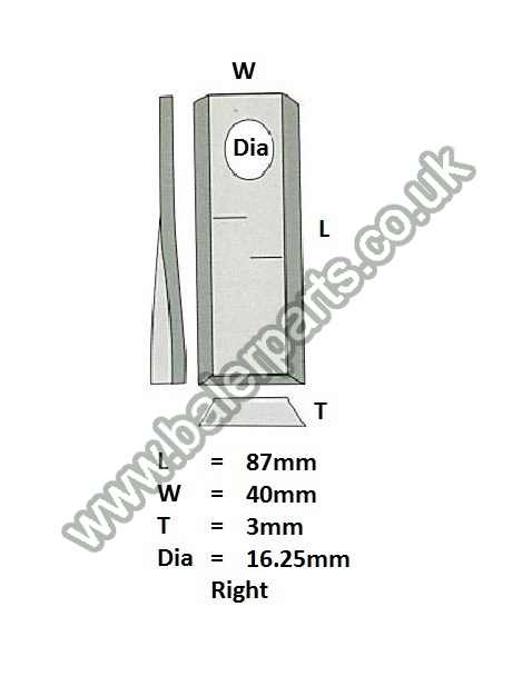 Mower Blade_x000D_n_x000D_nEquivalent to OEM: 56151100_x000D_n_x000D_nSpare part will fit - Various