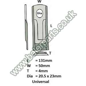 Mower Blade_x000D_n_x000D_nEquivalent to OEM: 56293100 56110500_x000D_n_x000D_nSpare part will fit - Various