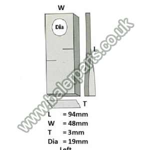Mower Blade_x000D_n_x000D_nEquivalent to OEM: 1043390 121692 570409_x000D_n_x000D_nSpare part will fit - Various