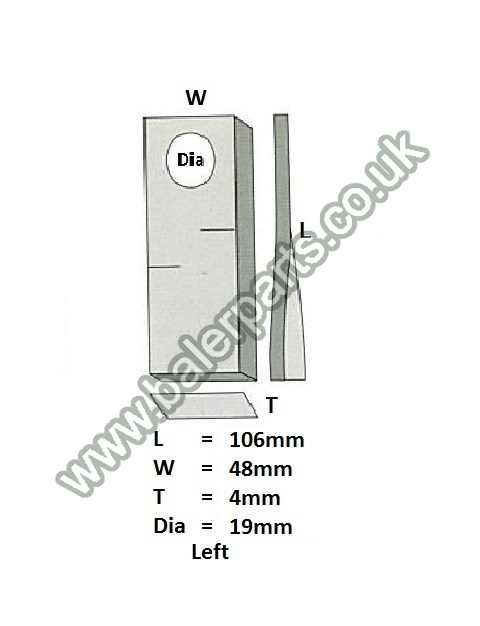 Mower Blade_x000D_n_x000D_nEquivalent to OEM: 570445_x000D_n_x000D_nSpare part will fit - Various