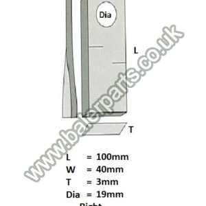 Mower Blade_x000D_n_x000D_nEquivalent to OEM: 580290955_x000D_n_x000D_nSpare part will fit - Various