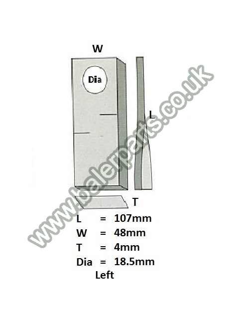 Mower Blade_x000D_n_x000D_nEquivalent to OEM: 90261559_x000D_n_x000D_nSpare part will fit - Various