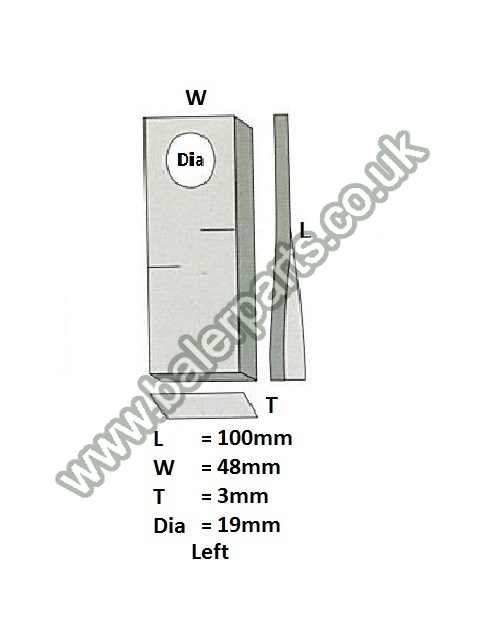 Mower Blade_x000D_n_x000D_nEquivalent to OEM: 9527290 9041787 9047970 570413 434983_x000D_n_x000D_nSpare part will fit - Various