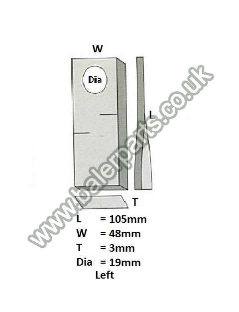 Mower Blade_x000D_n_x000D_nEquivalent to OEM: 9041788_x000D_n_x000D_nSpare part will fit - Various