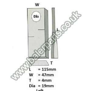 Mower Blade (pack of 25)_x000D_n_x000D_nEquivalent to OEM:  9520430_x000D_n_x000D_nSpare part will fit - Various