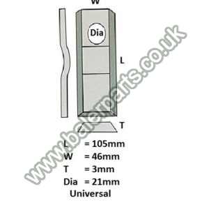 Mower Blade (pack of 25)_x000D_n_x000D_nEquivalent to OEM:  1040041 1040040 1432370 434120 CM120 CM120_x000D_n_x000D_nSpare part will fit - Various