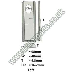 Mower Blade (Pack of 25)_x000D_n_x000D_nEquivalent to OEM: 9468840 06566282 570411 DM303_x000D_n_x000D_nSpare part will fit - Various