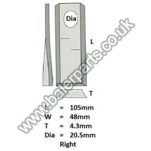 Mower Blade_x000D_n_x000D_nEquivalent to OEM: CC124572 K6801420_x000D_n_x000D_nSpare part will fit - Various