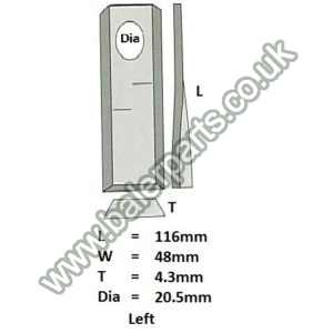 Mower Blade_x000D_n_x000D_nEquivalent to OEM: K6804710_x000D_n_x000D_nSpare part will fit - Various