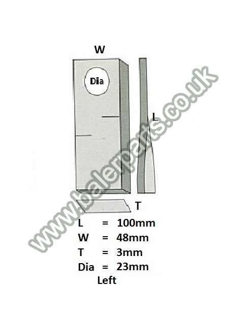 Mower Blade_x000D_n_x000D_nEquivalent to OEM: T683L_x000D_n_x000D_nSpare part will fit - Various